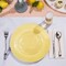 100 Pieces Clear Plastic Plates, 6.25" Clear Plastic Dessert Plates, Round Party Appetizer Plates Disposable, Small Plastic Plates, Clear Plates for Party, Small Cake Plates for Weddings & Holidays